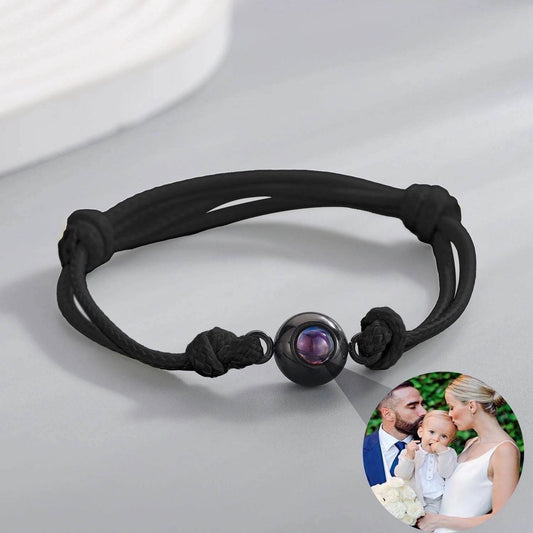 Photo Projection Bracelets Rope - Arabic Name Jewellery