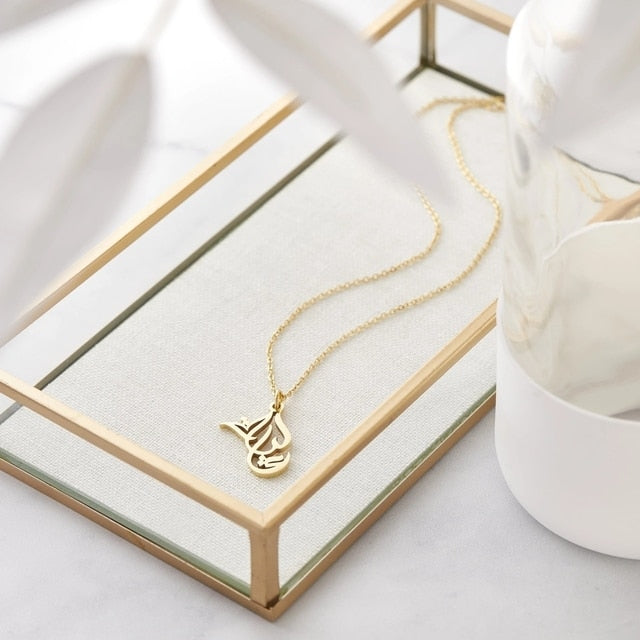 Gold Arabic Name Necklace Custom Sterling Silver Calligraphy Arabic Necklace  Foreign Language Necklace Islamic Jewelry Arabic Jewelry - Etsy